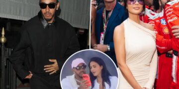 ‘Happier man’ Lewis Hamilton gushes over girlfriend Kim Kardashian ahead of British Grand Prix