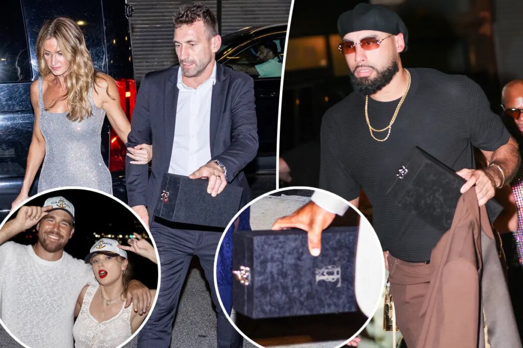 Taylor Swift and Travis Kelce gift rehearsal dinner guests diamond-encrusted keepsake