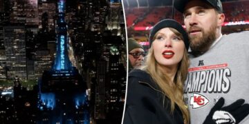Empire State Building lights up for Taylor Swift and Travis Kelce’s wedding: ‘Her something blue’