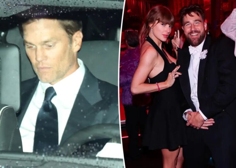 Tom Brady sneaks out of Taylor Swift and Travis Kelce’s star-studded wedding reception early