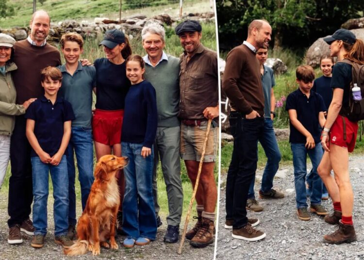 Kate Middleton shows off new photos posing with all three kids — including a surprisingly tall Prince George