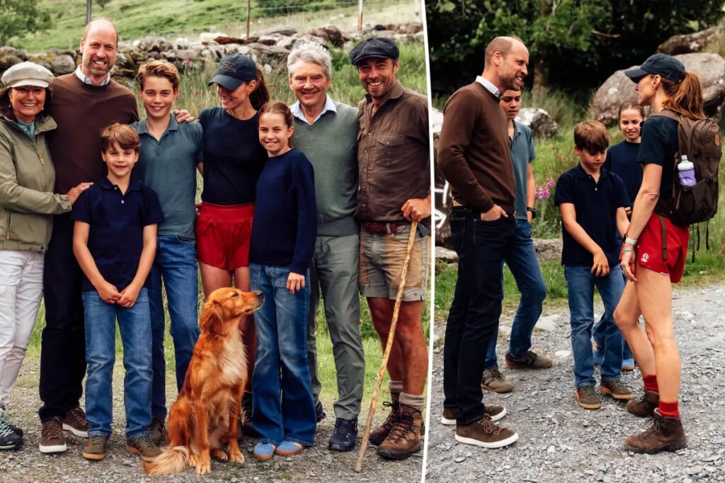 Kate Middleton shows off new photos posing with all three kids — including a surprisingly tall Prince George