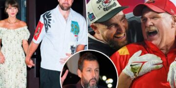 Andy Reid reveals the special marriage advice Adam Sandler gave Taylor Swift, Travis Kelce while officiating their wedding