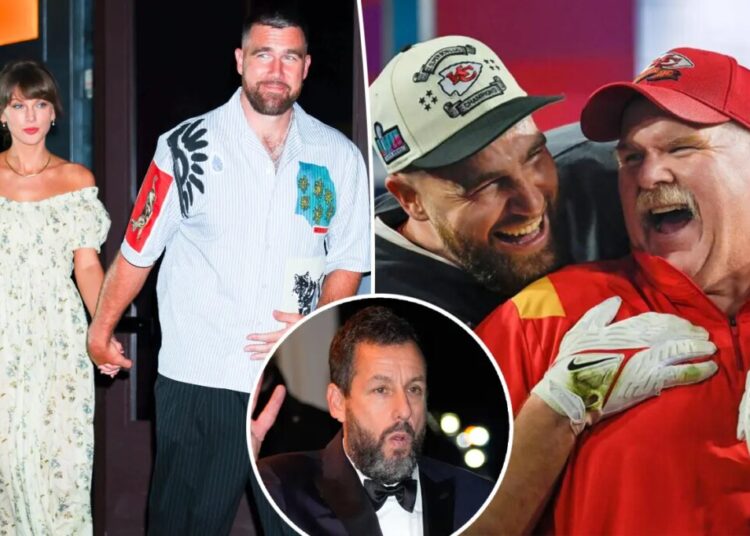 Andy Reid reveals the special marriage advice Adam Sandler gave Taylor Swift, Travis Kelce while officiating their wedding