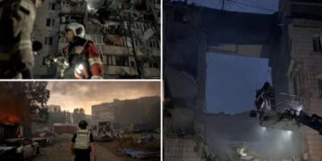 Russian missile and drone attack on Ukraine’s capital kills at least 7