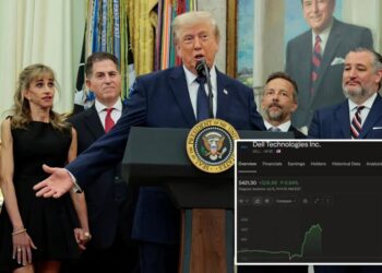 Dell stock jumps after Trump tells Americans, ‘Go out and buy a Dell computer’