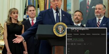 Dell stock jumps after Trump tells Americans, ‘Go out and buy a Dell computer’