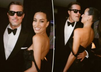 Brad Pitt and Ines de Ramon go Instagram-official with snaps from Taylor Swift’s wedding