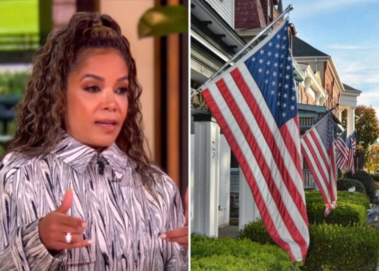 ‘The View’ co-host Sunny Hostin laments ‘I suddenly feel unsafe’ in neighborhoods with American flags
