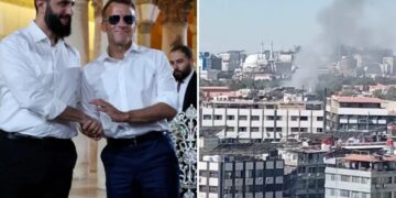 Explosions heard in Damascus during French President Emmanuel Macron’s visit: reports