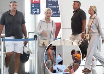 Mike Vrabel and wife Jen put on united front at Utah airport as Dianna Russini vacations with husband