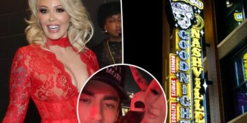 Bunnie Xo, 46, spotted making out with 24-year-old reality star at estranged husband Jelly Roll’s bar