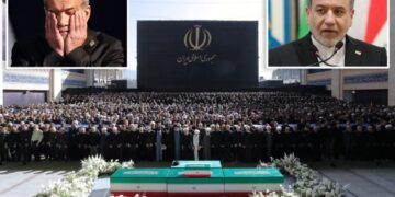 Iranian president, Foreign Minister confronted by opponents of negotiations during Khamenei funeral