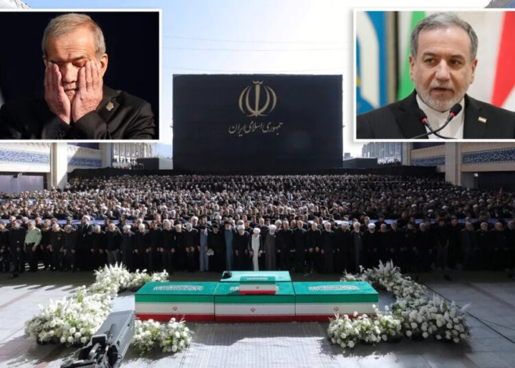 Iranian president, Foreign Minister confronted by opponents of negotiations during Khamenei funeral