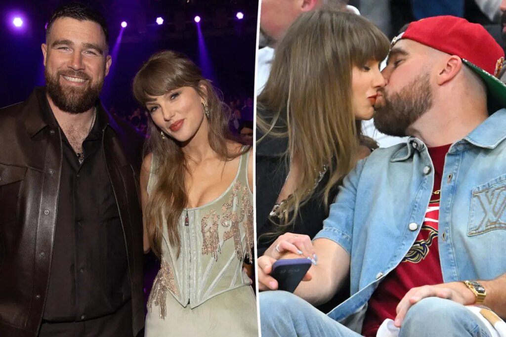 Taylor Swift and Travis Kelce make first appearance post-wedding at  former teammate’s nuptials