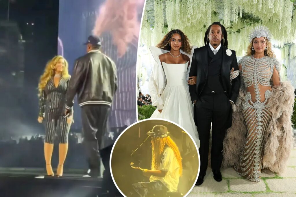 Jay-Z brings out Beyoncé and Blue Ivy, 14, for surprise performances at ‘Reasonable Doubt’ 30th anniversary show