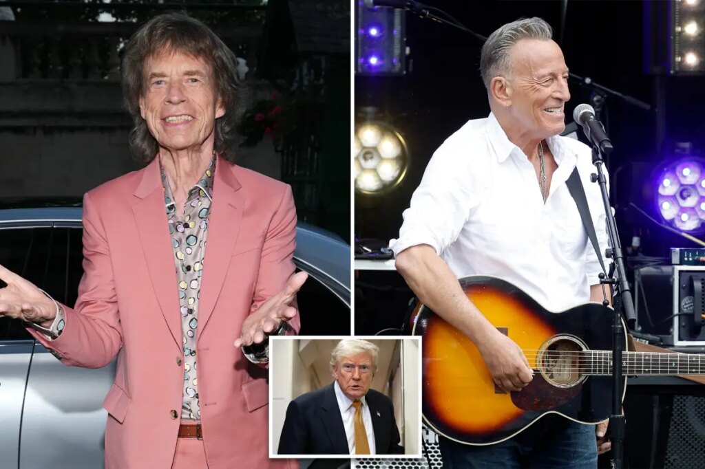 Mick Jagger says fans don’t want political lectures at concerts after Bruce Springsteen’s anti-Trump speeches