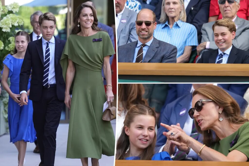 Prince George and Princess Charlotte make surprise appearance with Kate Middleton and Prince William at Wimbledon 2026