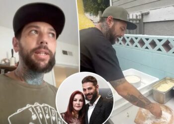 Priscilla Presley’s son, Navarone, 39, defends launching GoFundMe to start pizza business