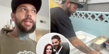 Priscilla Presley’s son, Navarone, 39, defends launching GoFundMe to start pizza business