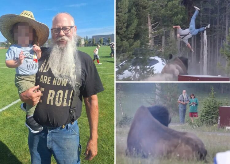 Grandfather ID’d as Yellowstone visitor flung into the air by bison as extent of his injuries revealed