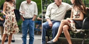 Richard Gere, 76, gets cozy with much-younger onscreen love interest, 28, while filming new movie