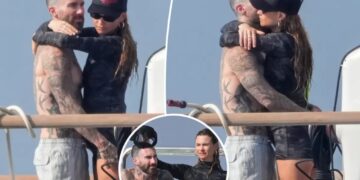 Adam Levine, Behati Prinsloo put on loved-up display during St. Tropez yacht getaway