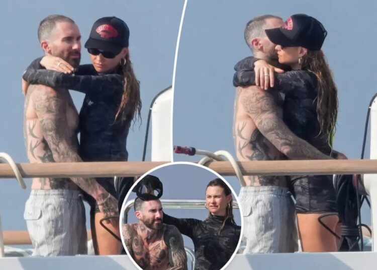 Adam Levine, Behati Prinsloo put on loved-up display during St. Tropez yacht getaway