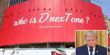 New Iranian billboard threatens Trump is ‘next one’ after death of regime critic Lindsey Graham