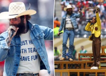 Post Malone kicks off World Cup final 2026 with electric performance of ‘Sunflower’ with Swae Lee