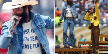 Post Malone kicks off World Cup final 2026 with electric performance of ‘Sunflower’ with Swae Lee