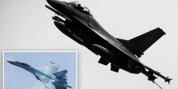 Ukrainian F-16 fighter makes history striking down Russian Su-35 jet in war’s first