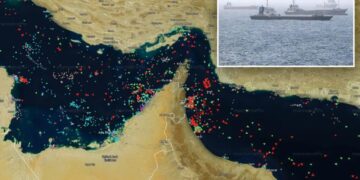 Tanker hits mine in the Strait of Hormuz as Iran intercepts six vessels