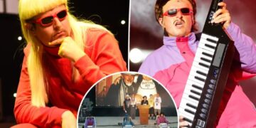 Oliver Tree’s celebration of life features surprising display of coffins as friends and fans mourn the tragic death of the singer
