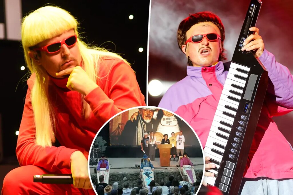 Oliver Tree’s celebration of life features surprising display of coffins as friends and fans mourn the tragic death of the singer