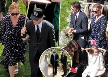 Julia Roberts attends niece Emma’s outdoor Idaho wedding to Cody John