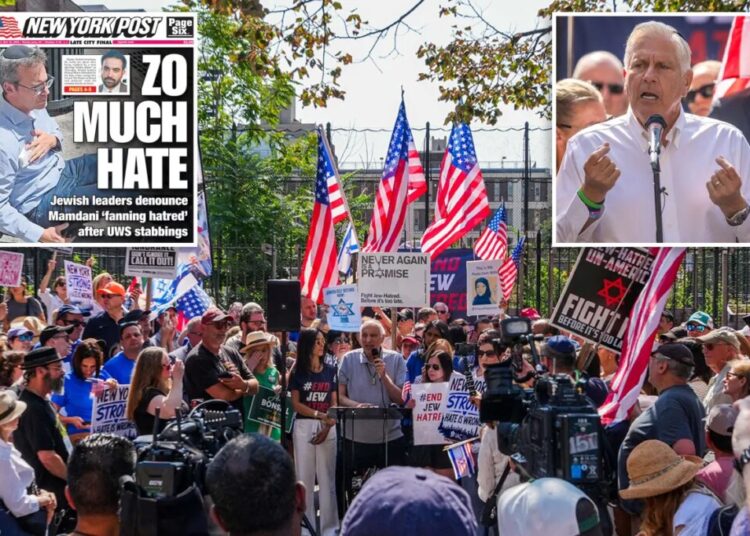 Blakeman, Jewish leaders slam Mamdani at NYC rally for fueling antisemitism before UWS hate crime stabbing