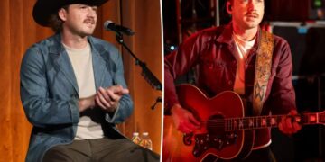 Morgan Wallen shows off scary twisted ankle photo after offstage tumble