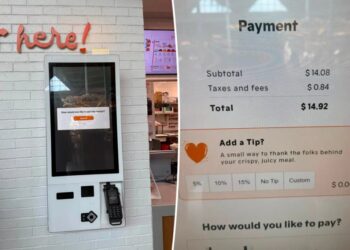 Popeye’s self-service kiosk prompts customer for tip: ‘Delusional’