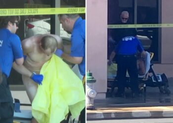 Naked man caught peering through ceiling after hiding at California plasma donation center