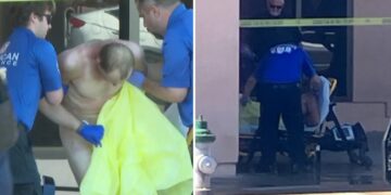 Naked man caught peering through ceiling after hiding at California plasma donation center