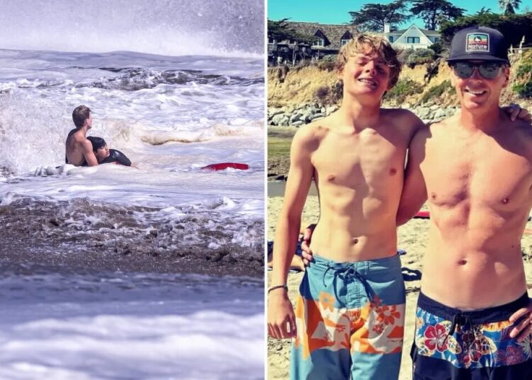 Hero 16-year-old lifeguard breaks silence on dramatic ocean rescue