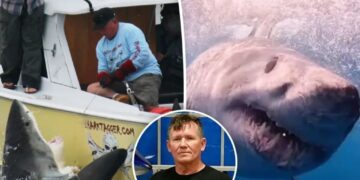 California’s top shark tracker has a message for swimmers as great whites multiply: ‘They’re only there for one reason’