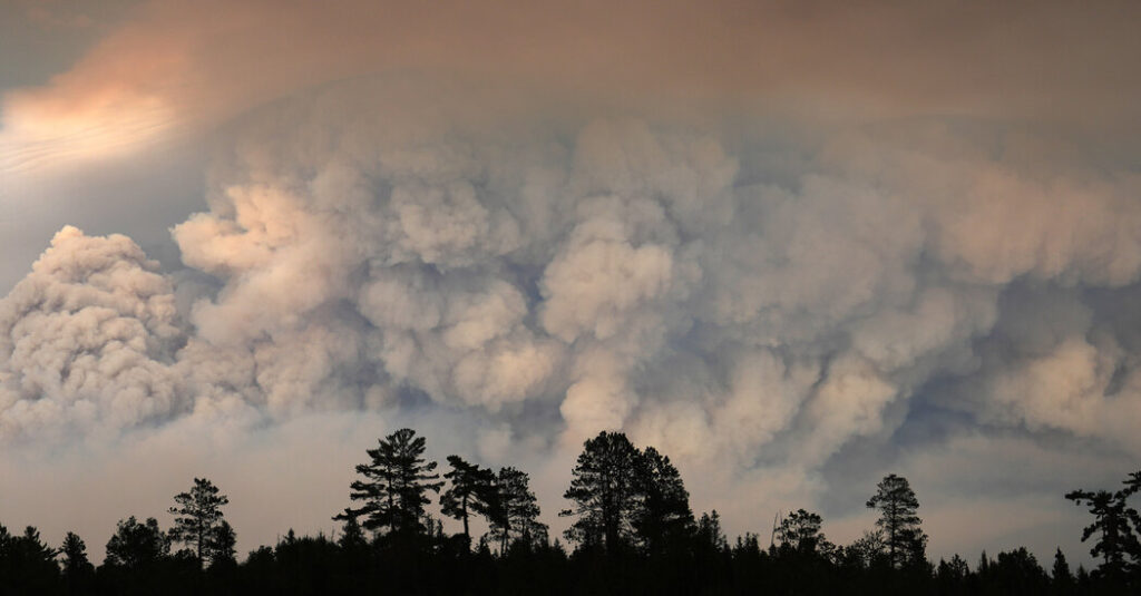 Fire in National Forest Pocked by Blazes Crosses Into Canada