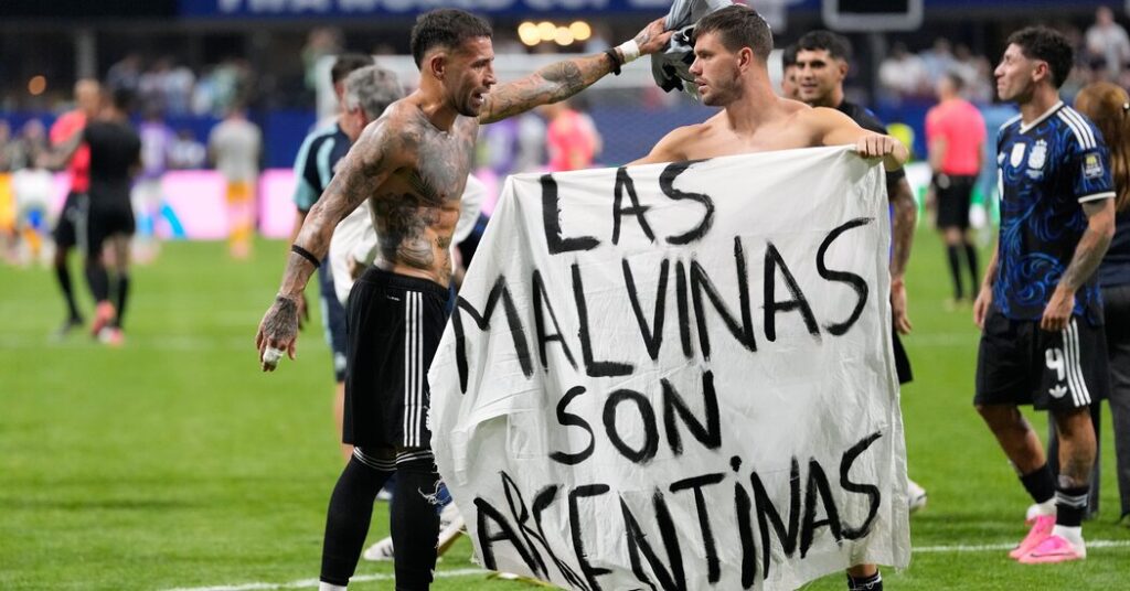 An Argentine Banner Showed Its England Win Was About More Than Sports