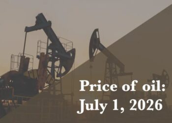 Current price of oil as of July 1, 2026