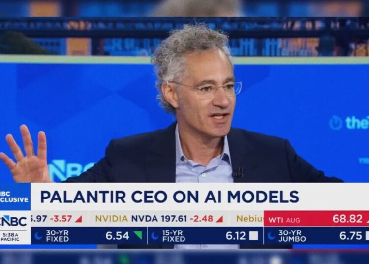 “Televised Nervous Breakdown”: CEO of Palantir Suffers a Bit of a Meltdown During Live Interview