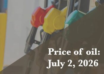 Current price of oil as of July 2, 2026