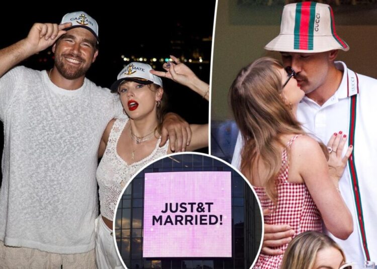 Taylor Swift and Travis Kelce marry in front of A-list pals at extravagant MSG wedding