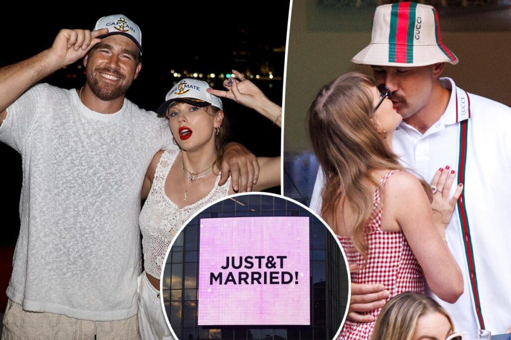 Taylor Swift and Travis Kelce marry in front of A-list pals at extravagant MSG wedding